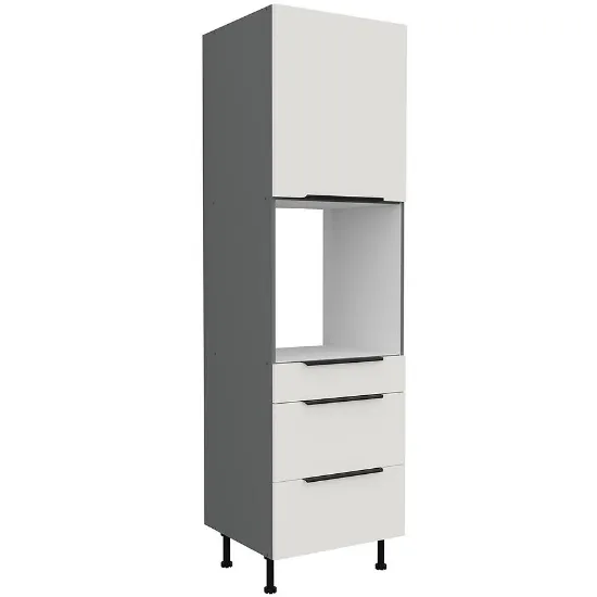 Obrazek Szafka Kuchenna Aria-Wh/Ant Anti Fingerprint 60dps-215 1f 3s