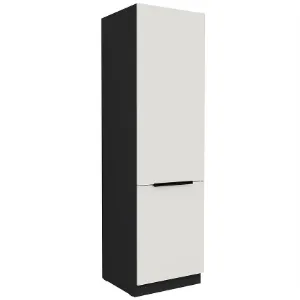 Obrazek Szafka Kuchenna Aria-Wh/Bl Anti Fingerprint 60lo-210 2f