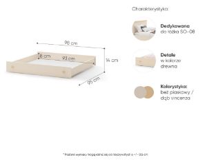 Obrazek Szuflada do łóżka Story SO-09 beż piaskowy