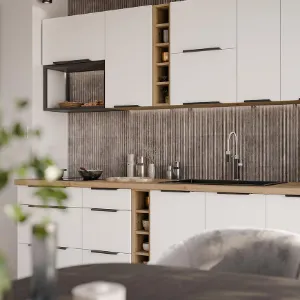 Obrazek Szafka Kuchenna Aria-Wh/Ar Anti Fingerprint 60dk-210 2f