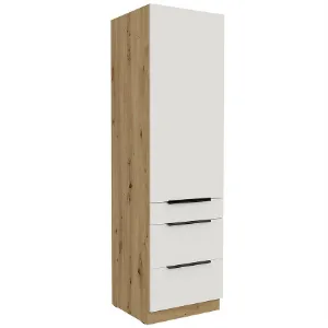 Obrazek Szafka Kuchenna Aria-Wh/Ar Anti Fingerprint 60dks-210 1f 3s