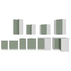 Obrazek Szafka Kuchenna Aria-Sa/Wh Anti Fingerprint 60dk-210 2f