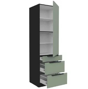 Obrazek Szafka Kuchenna Aria-Sa/Bl Anti Fingerprint 60dks-210 1f 3s