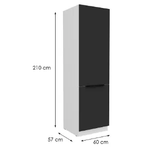 Obrazek Szafka Kuchenna Aria-Bl/Wh Anti Fingerprint 60dk-210 2f