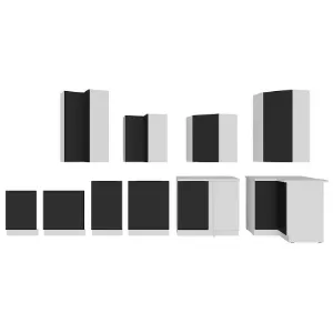 Obrazek Szafka Kuchenna Aria-Bl/Wh Anti Fingerprint 60lo-210 2f