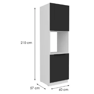 Obrazek Szafka Kuchenna Aria-Bl/Wh Anti Fingerprint 60dp-210 2f