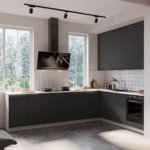 Obrazek Szafka Kuchenna Aria-Bl/Wh Anti Fingerprint 60dps-210 1f 3s