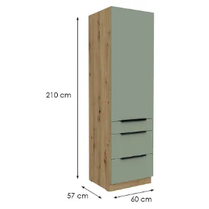 Obrazek Szafka Kuchenna Aria-Sa/Ar Anti Fingerprint 60dks-210 1f 3s