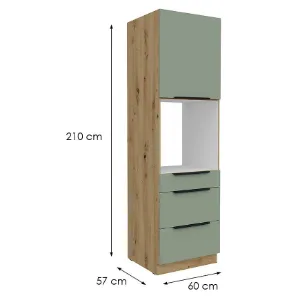 Obrazek Szafka Kuchenna Aria-Sa/Ar Anti Fingerprint 60dps-210 1f 3s