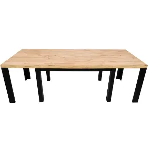 Obrazek Stół St-63 140x90+4x50 Wotan/Czarny