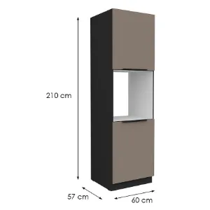 Obrazek Szafka Kuchenna Aria-Ta/Bl Anti Fingerprint 60dp-210 2f