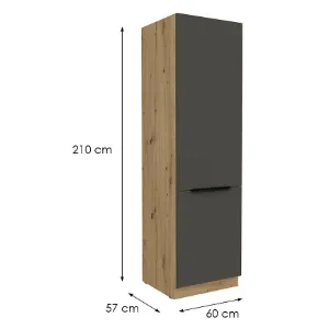 Obrazek Szafka Kuchenna Aria-Gr/Ar Anti Fingerprint 60dk-210 2f