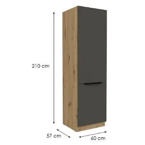 Obrazek Szafka Kuchenna Aria-Gr/Ar Anti Fingerprint 60lo-210 2f
