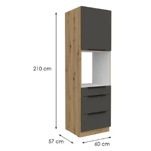 Obrazek Szafka Kuchenna Aria-Gr/Ar Anti Fingerprint 60dps-210 1f 3s