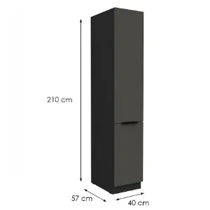 Obrazek Szafka Kuchenna Aria-Gr/Bl Anti Fingerprint 40dk-210 2f