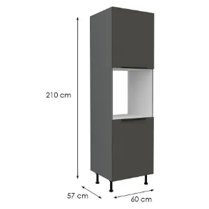 Obrazek Szafka Kuchenna Aria-Gr/Ant Anti Fingerprint 60dp-215 2f