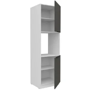 Obrazek Szafka Kuchenna Aria-Gr/Wh Anti Fingerprint 60dp-210 2f
