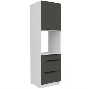 Obrazek Szafka Kuchenna Aria-Gr/Wh Anti Fingerprint 60dps-210 1f 3s