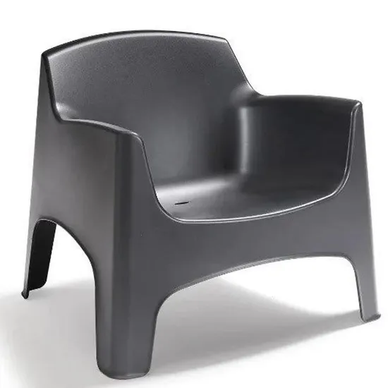 Obrazek Fotel Ibiza grafit plastikowy