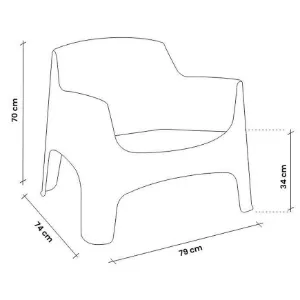 Obrazek Fotel Ibiza taupe