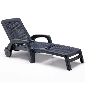 Obrazek Leżak ogrodowy Miami grafitowy