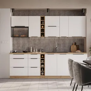 Obrazek Szafka Kuchenna Aria-Wh/Ar Anti Fingerprint 60lo-210 2f