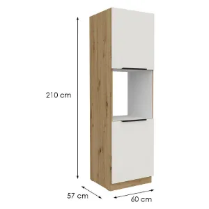 Obrazek Szafka Kuchenna Aria-Wh/Ar Anti Fingerprint 60dp-210 2f