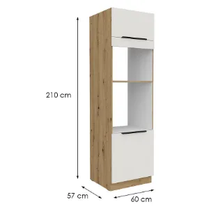Obrazek Szafka Kuchenna Aria-Wh/Ar Anti Fingerprint 60dpm-210 2f