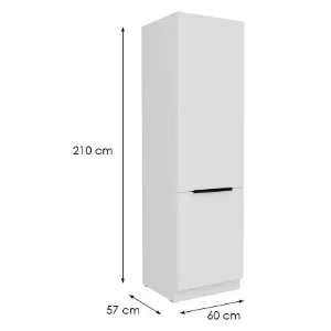 Obrazek Szafka Kuchenna Aria-Wh/Wh Anti Fingerprint 60dk-210 2f