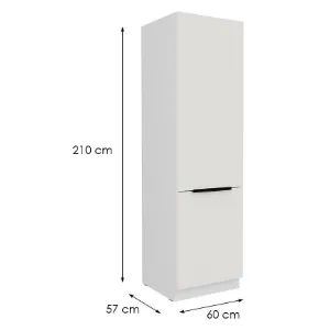 Obrazek Szafka Kuchenna Aria-Wh/Wh Anti Fingerprint 60lo-210 2f