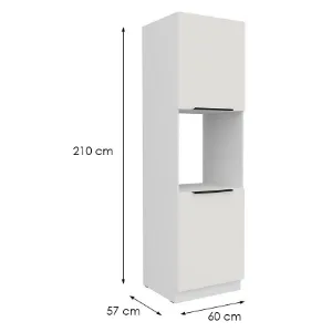Obrazek Szafka Kuchenna Aria-Wh/Wh Anti Fingerprint 60dp-210 2f
