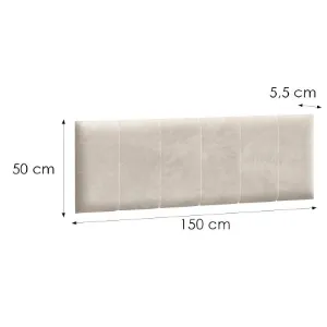 Obrazek Zagłówek Rel Z140 Beż