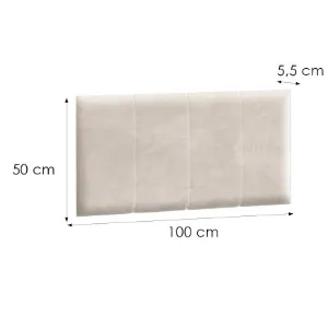 Obrazek Zagłówek Rel Z90 Beż