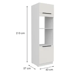 Obrazek Szafka Kuchenna Aria-Wh/Wh Anti Fingerprint 60dpm-210 2f