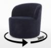 Obrazek Fotel obrotowy Monte granat