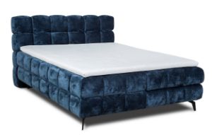 Obrazek Łóżko kontynentalne Elegance granatowe