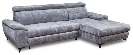 Obrazek Narożnik z funkcją spania Hermes lewy popielaty