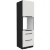 Obrazek Szafka Kuchenna Aria-Wh/Bl Anti Fingerprint 60dps-210 1f 3s