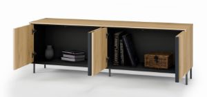 Obrazek Komoda RTV czterodrzwiowa Tivoli TI-05 dąb cremona torro