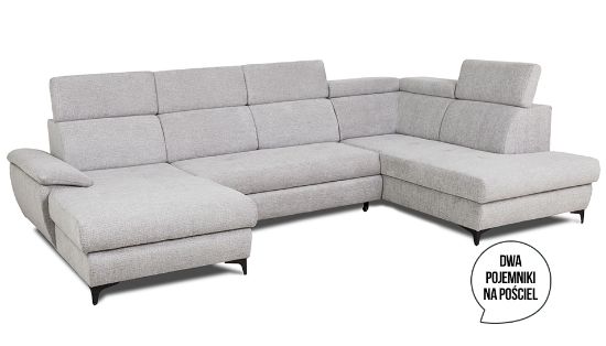 Obrazek Narożnik z dwoma pojemnikami Harris lewy popielaty