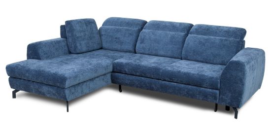 Obrazek Narożnik z funkcją spania Tybet prawy niebieski