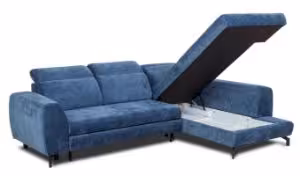 Obrazek Narożnik z funkcją spania Tybet lewy niebieski