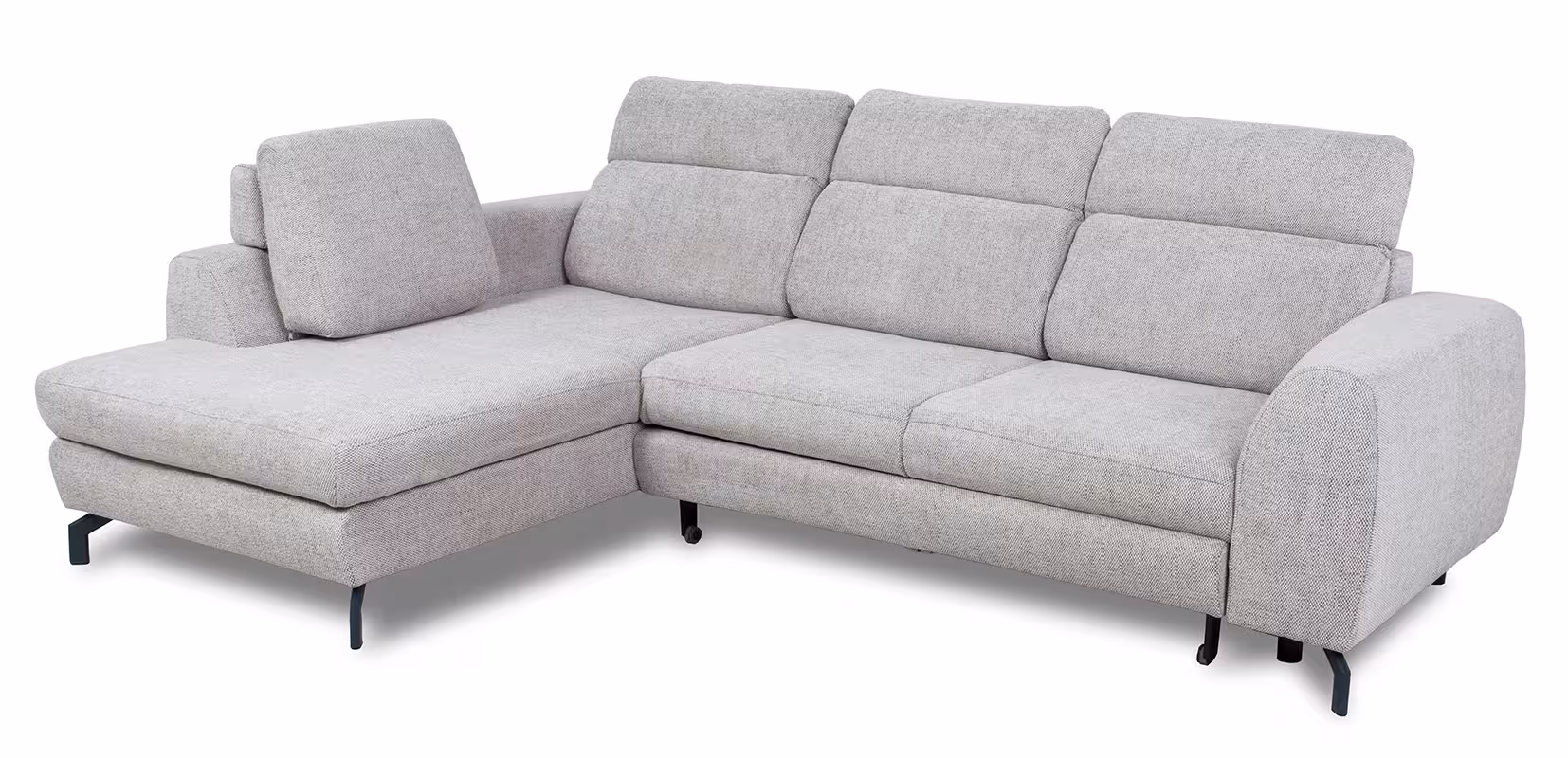 Narożnik z funkcją spania Tybet Lux prawostronny beżowy