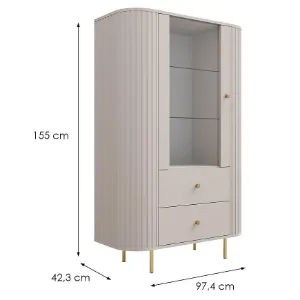 Obrazek Witryna Ovalio 112  1f 2s Beż Piaskowy (Kaszmir)