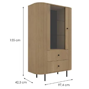 Obrazek Witryna Ovalio 112  1f 2s Dąb Cremona