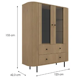 Obrazek Witryna Ovalio 122  2f 2s Dąb Cremona