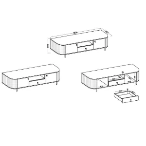 Obrazek Rtv Ovalio 321 2f 1s Dąb Cremona