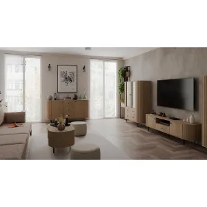 Obrazek Rtv Ovalio 321 2f 1s Dąb Cremona