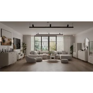 Obrazek Stolik Kawowy Ovalio 200  Beż Piaskowy (Kaszmir)