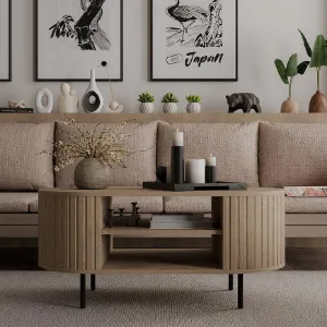 Obrazek Stolik Kawowy Ovalio 200  Dąb Cremona